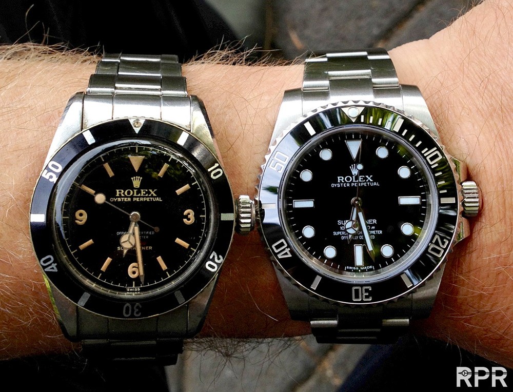 New Rolex Submariner versus Vinatge Big 