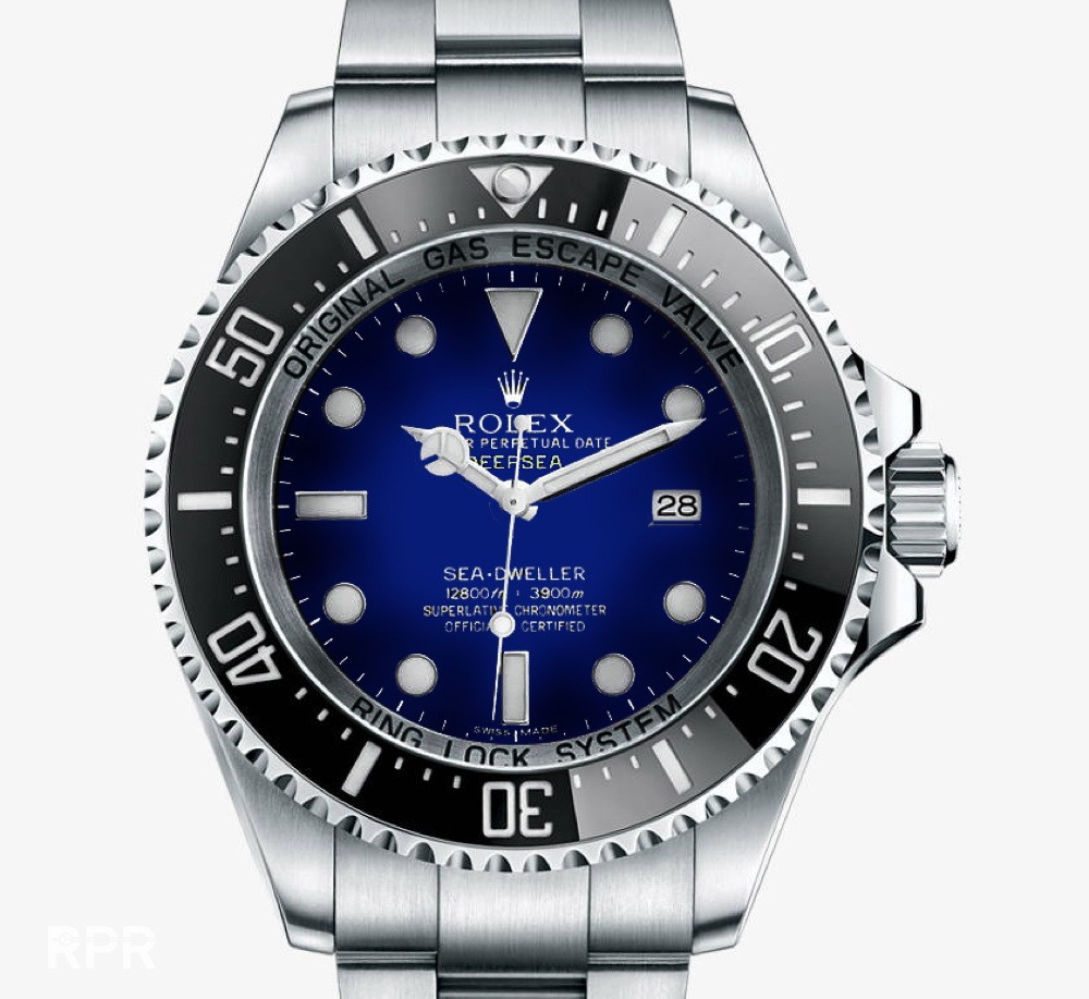 rolex black blue dial