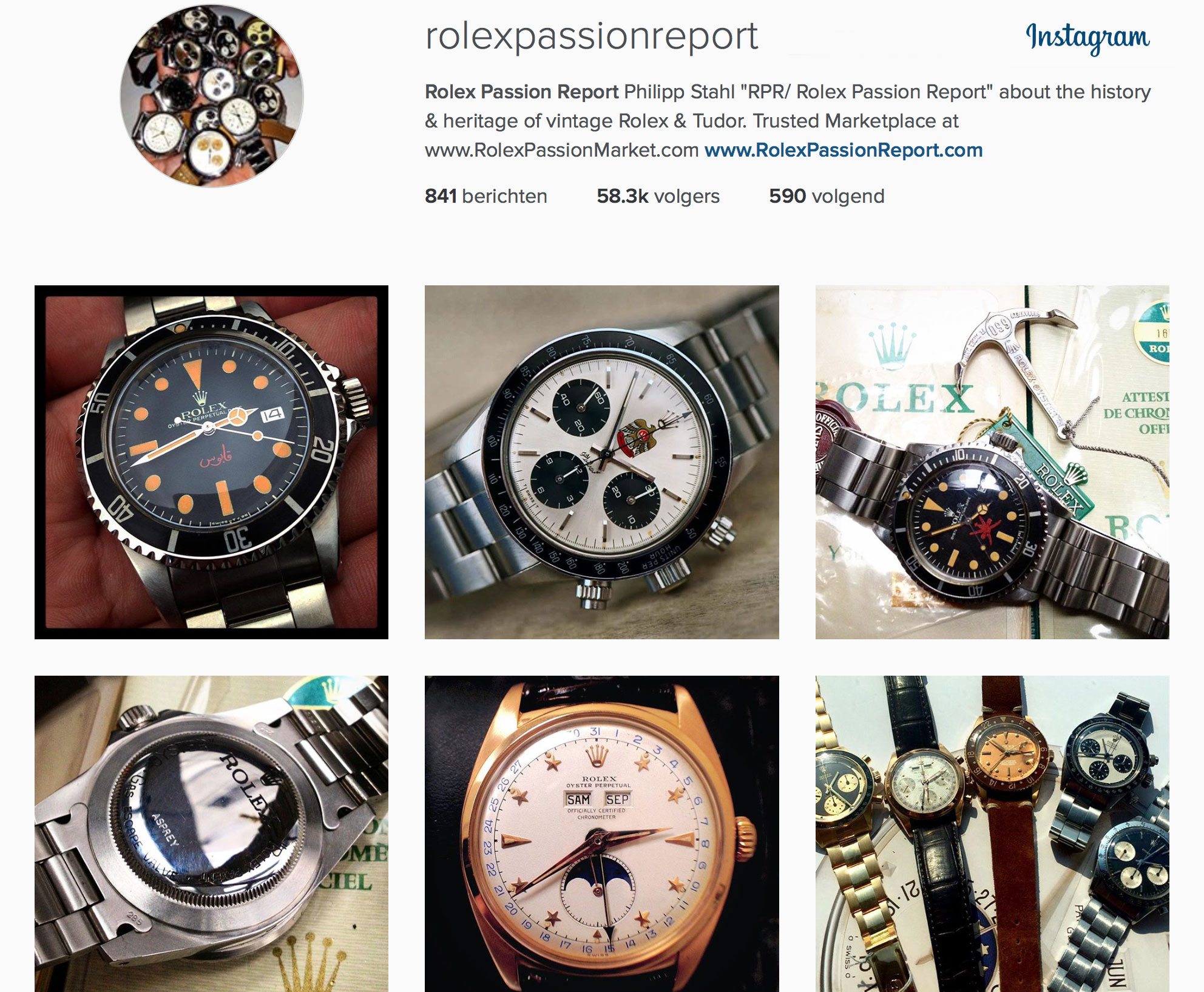 Rolexpassionreport Instagram 2024 favors