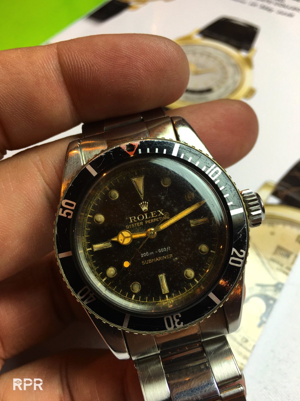 Rolex discount water damage