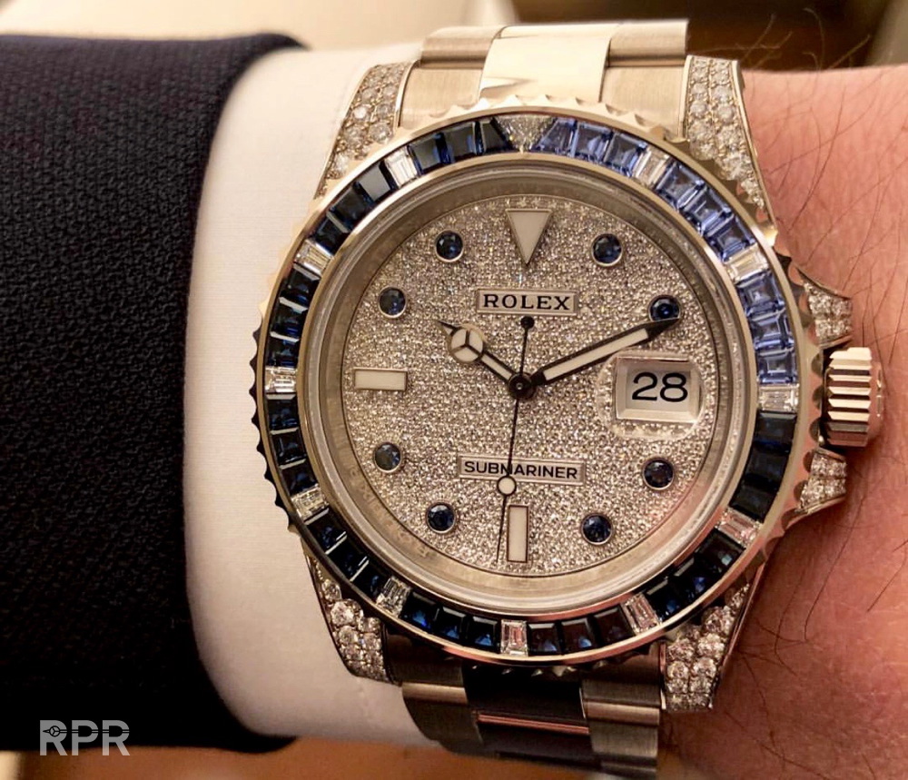 diamond submariner rolex