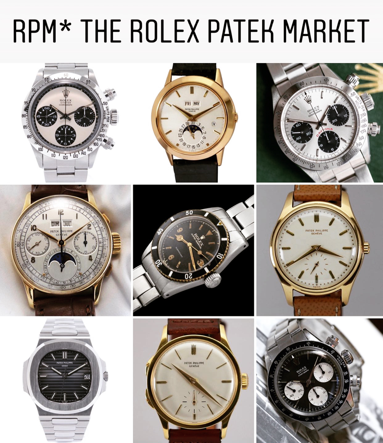 Buy at RPM* The Rolex Patek Market 