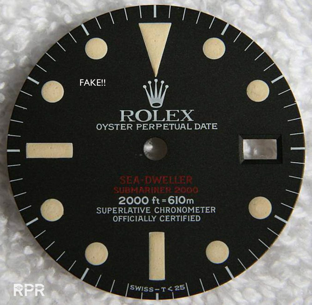 High quality fake vintage Rolex dials - Rolex Passion Report